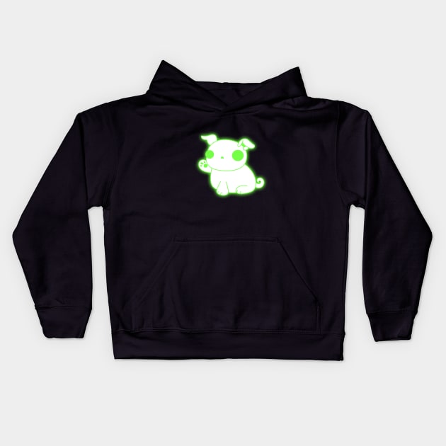 Skull Baby Pug Kids Hoodie by Toni Tees